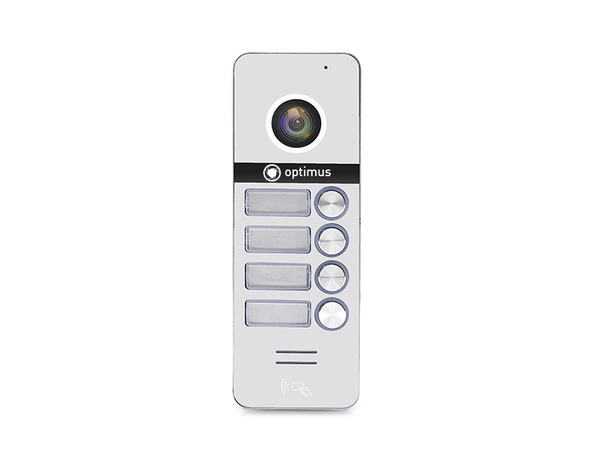Панель видеодомофона Optimus DSH-1080/4 (Белый) - картинка 1