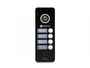 Панель видеодомофона Optimus DSH-1080/4 (Черный)